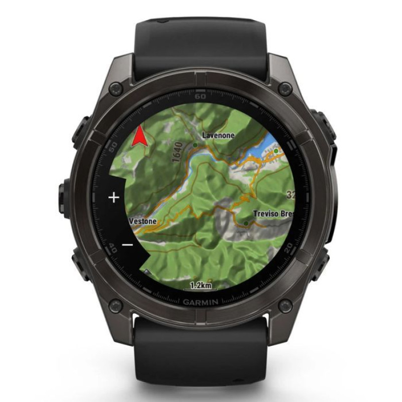 Смарт-годинник Garmin Fenix 8 51mm AMOLED Sapphire Carbon Gray DLC Titanium (010-02905-21)