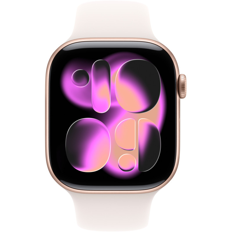 Смарт-годинник Apple Watch Series 11 GPS 42mm Rose Gold Alu.Case w.Light Blush S.Band - M/L (MEU44)