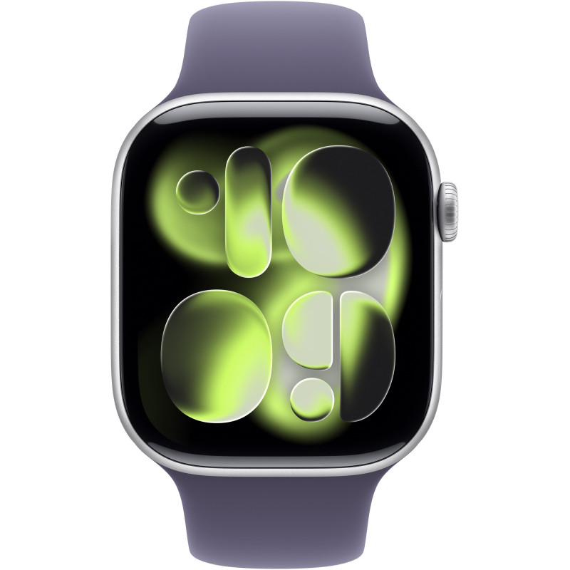 Смарт-годинник Apple Watch Series 11 GPS 42mm Silver Alu. Case w. Purple Fog S. Band - S/M (MEU64)