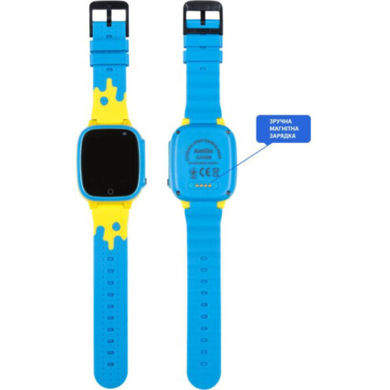 Смарт-годинник Amigo GO008 GLORY GPS WIFI Blue-Yellow (976267)