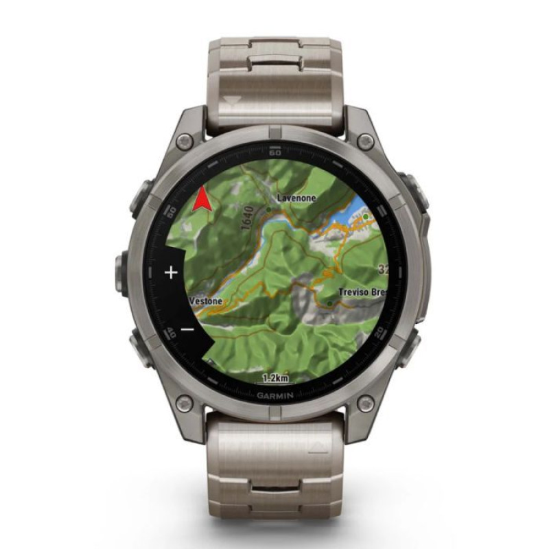 Смарт-годинник Garmin Fenix 8 47mm AMOLED Sapphire Titanium with Vented Titanium Bracelet (010-02904-40)