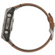 Смарт-годинник Garmin Fenix 8 51mm AMOLED Sapphire Carbon grey DLC w. Chestnut Leather Band (010-02905-40)