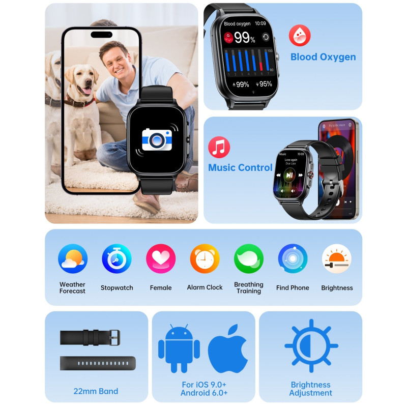 Смарт-годинник Oukitel V7 Pro Black