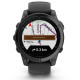 Смарт-годинник Garmin Fenix E 47mm AMOLED Slate Gray Steel with Black Silicone Band (010-03025-01)