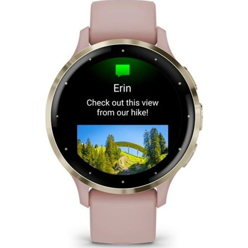 Розумний годинник Garmin Venu 3S, Dust Rose + Soft Gold, GPS (010-02785-03)