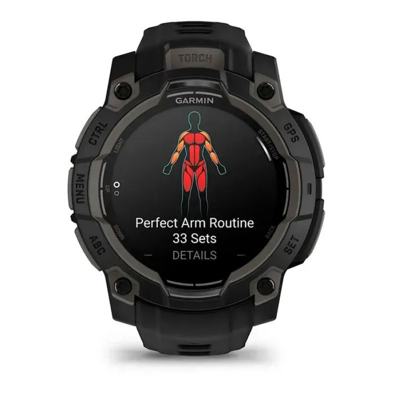 Смарт-годинник Garmin Instinct 3 45mm AMOLED Black with Black Band (010-02936-00)
