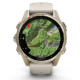 Смарт-годинник Garmin Fenix8 43mm AMOLED Sapphire Soft Gold w.Fog Gray/Dark Sandstone S.Band (010-02903-11)