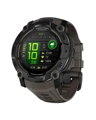 Смарт-годинник Garmin Instinct 3 50mm AMOLED Black with Charcoal Band (010-03020-00)