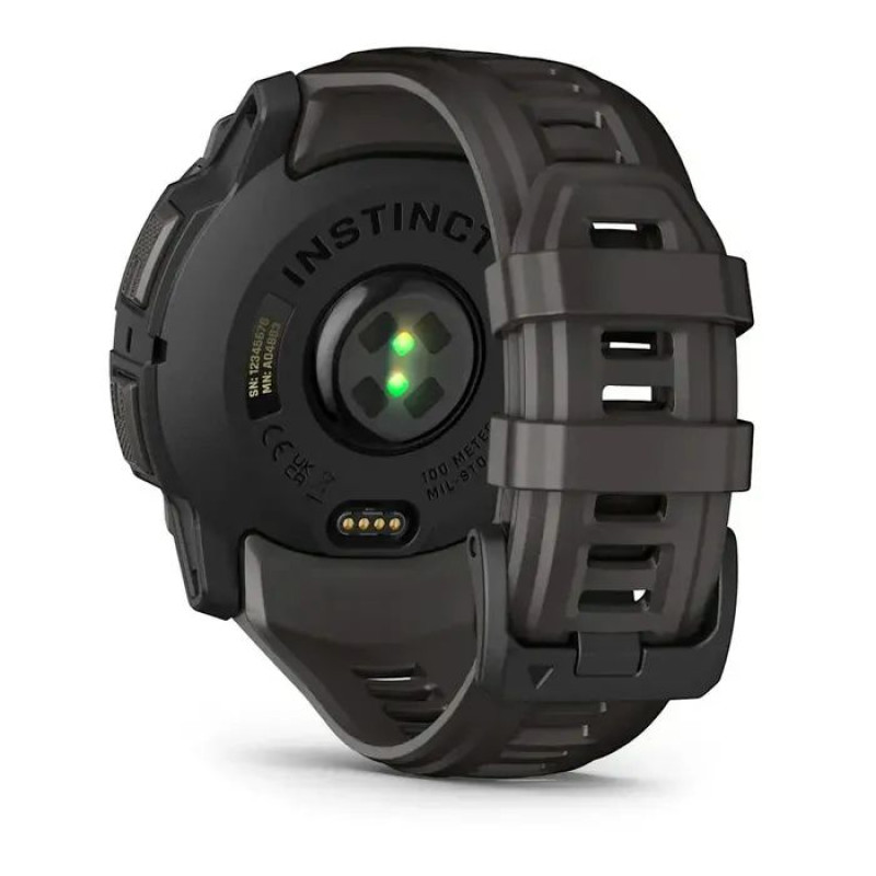 Смарт-годинник Garmin Instinct 3 50mm AMOLED Black with Charcoal Band (010-03020-00)