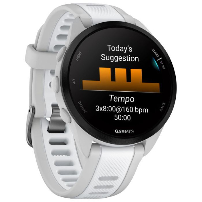 Смарт-годинник Garmin Forerunner 165 Mist Gray/Whitestone (010-02863-21)