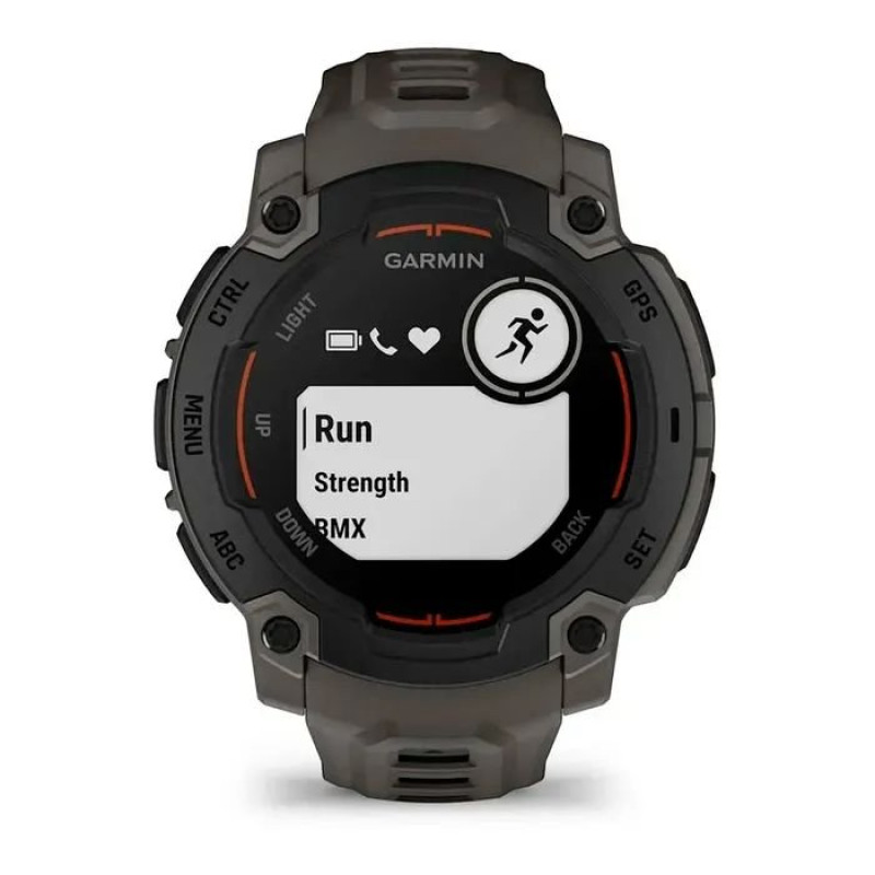 Смарт-годинник Garmin Instinct E 45mm Black with Charcoal Band (010-02933-00)