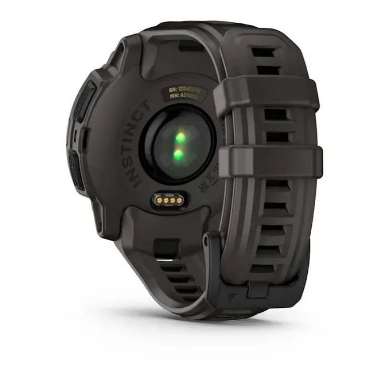 Смарт-годинник Garmin Instinct E 45mm Black with Charcoal Band (010-02933-00)