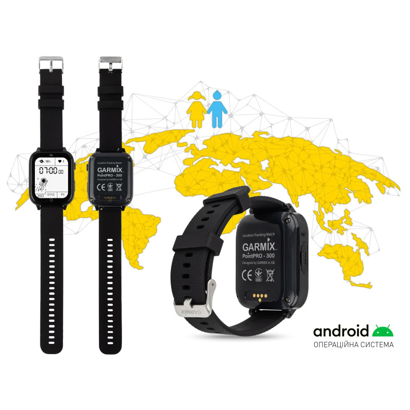 Смарт-годинник GARMIX PointPRO-300 4G Black