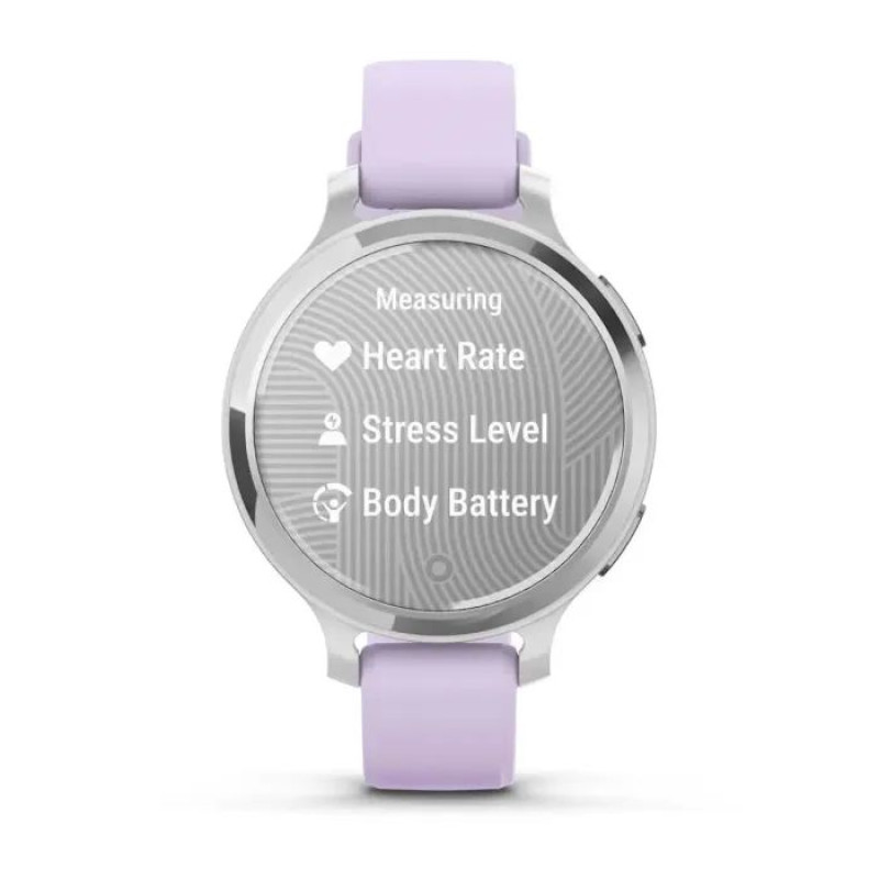 Смарт-годинник Garmin Lily 2 Active Silver with Purple Jasmine Silicone Band (010-02891-01)