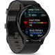Смарт-годинник Garmin Venu 3 Slate S. Steel Bezel w. Black Case and Leather Band (010-02784-52)