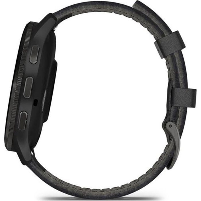 Смарт-годинник Garmin Venu 3 Slate S. Steel Bezel w. Black Case and Leather Band (010-02784-52)