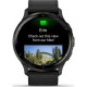 Смарт-годинник Garmin Venu 3 Slate S. Steel Bezel w. Black Case and Leather Band (010-02784-52)