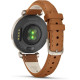 Смарт-годинник Garmin Lily 2 Cream Gold with Tan Leather Band (010-02839-60)