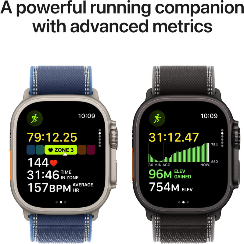 Смарт-годинник Apple Watch Ultra 3 GPS + Cellular 49mm Black Titanium Case with Black Alpine Loop - Small (MF0Q4QP/A)