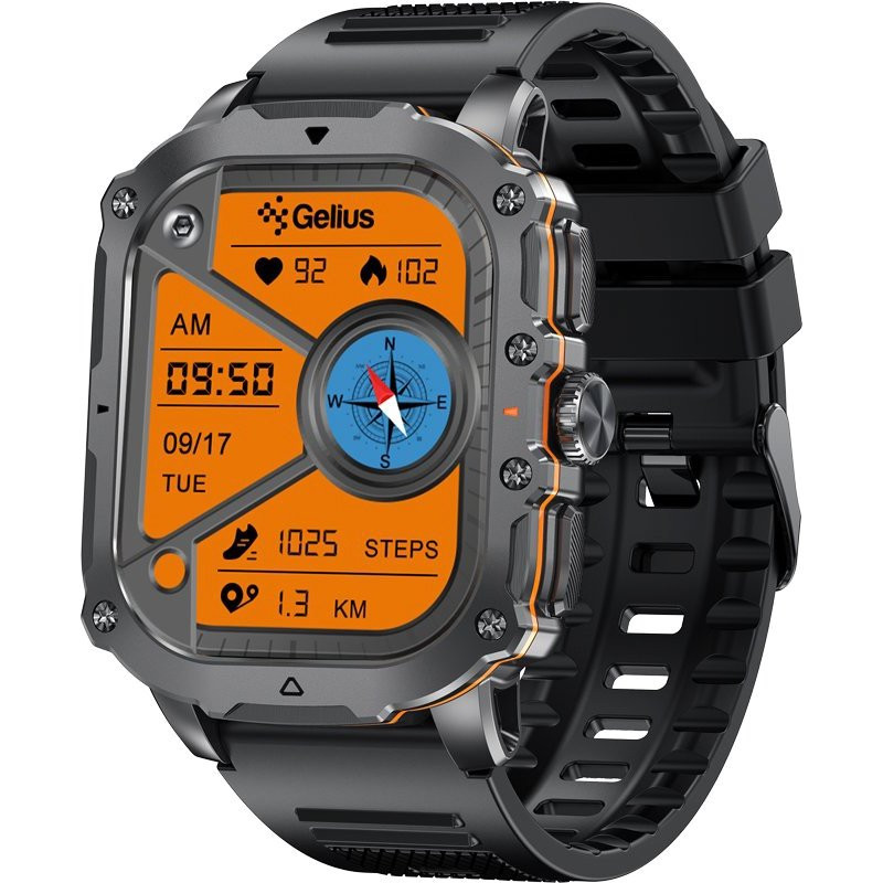 Смарт-годинник Gelius Pro GP-SW016 (Tactical Heavy) Black Chrome
