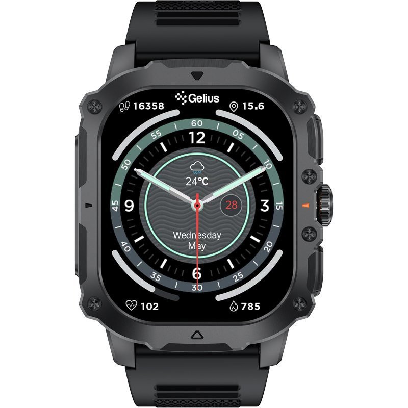 Смарт-годинник Gelius Pro GP-SW016 (Tactical Heavy) Black Chrome