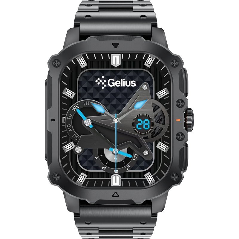 Смарт-годинник Gelius Pro GP-SW016 (Tactical Heavy) Black Chrome