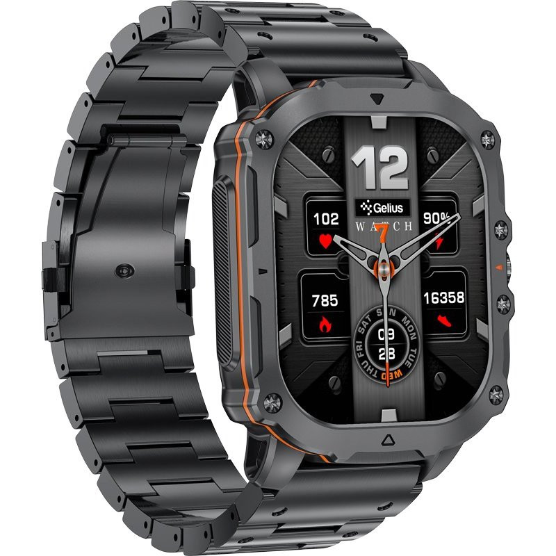 Смарт-годинник Gelius Pro GP-SW016 (Tactical Heavy) Black Chrome
