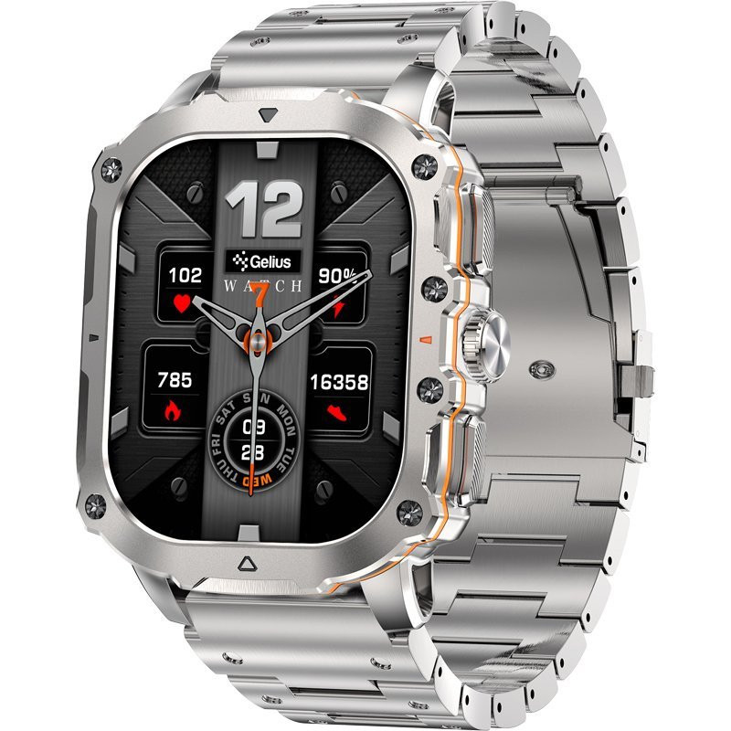 Смарт-годинник Gelius Pro GP-SW016 (Tactical Heavy) Silver Titan