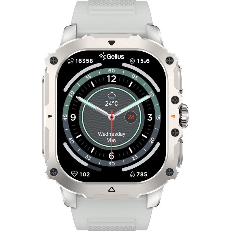 Смарт-годинник Gelius Pro GP-SW016 (Tactical Heavy) Silver Titan