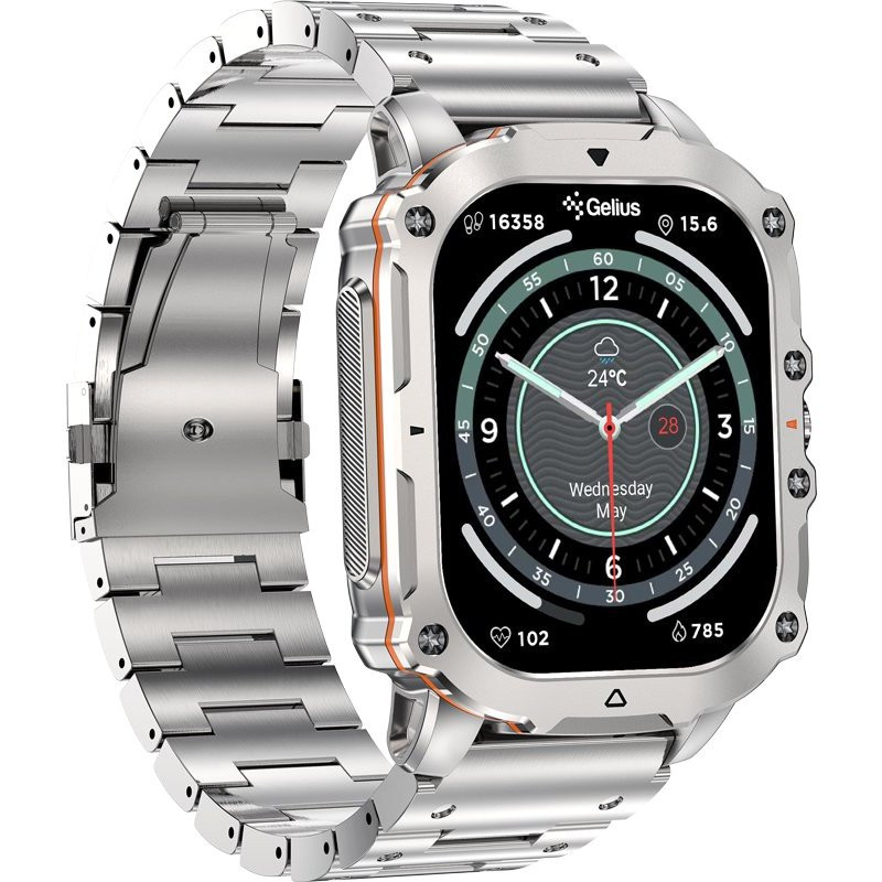 Смарт-годинник Gelius Pro GP-SW016 (Tactical Heavy) Silver Titan