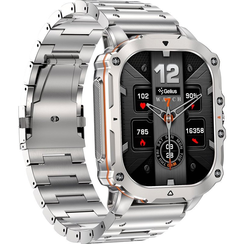 Смарт-годинник Gelius Pro GP-SW016 (Tactical Heavy) Silver Titan