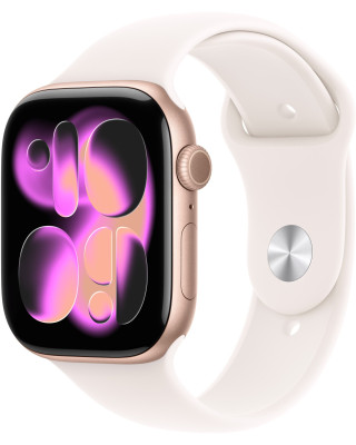Смарт-годинник Apple Watch Series 11 GPS 42mm Rose Gold Aluminium Case with Light Blush Sport Band - S/M (MEU04RK/A)