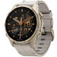 Смарт-годинник Garmin fenix 8 43mm, AMOLED, Saph, SftGldSS/FogGryLeatherBnd, Excl, GPS (010-02903-40)