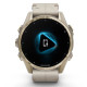 Смарт-годинник Garmin fenix 8 43mm, AMOLED, Saph, SftGldSS/FogGryLeatherBnd, Excl, GPS (010-02903-40)