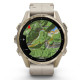 Смарт-годинник Garmin fenix 8 43mm, AMOLED, Saph, SftGldSS/FogGryLeatherBnd, Excl, GPS (010-02903-40)