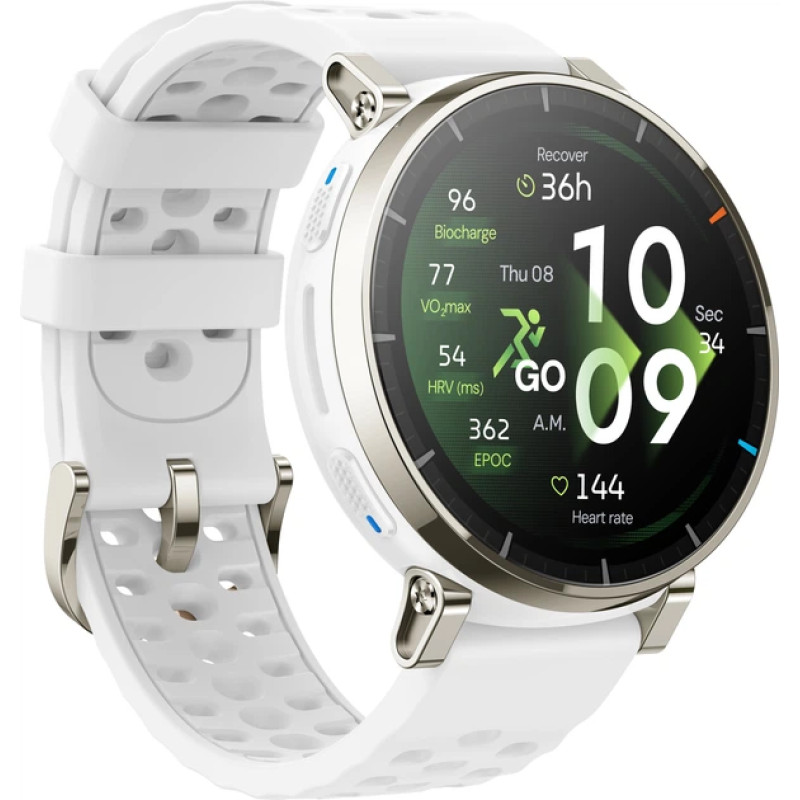 Смарт-годинник Amazfit Active 3 Premium Aero White (W2559GL3N)