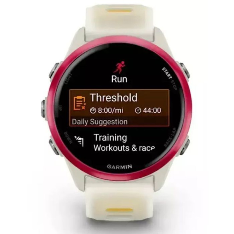 Смарт-годинник Garmin Forerunner570 Raspberry Aluminum with Translucent Bone/Mango 42мм (010-02970-02)