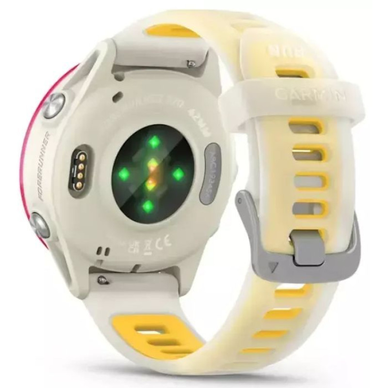 Смарт-годинник Garmin Forerunner570 Raspberry Aluminum with Translucent Bone/Mango 42мм (010-02970-02)