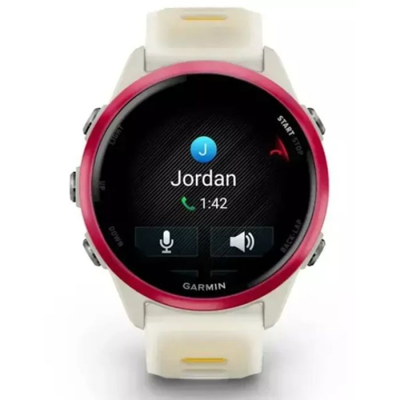 Смарт-годинник Garmin Forerunner570 Raspberry Aluminum with Translucent Bone/Mango 42мм (010-02970-02)