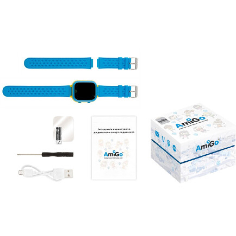 Смарт-годинник Amigo GO009 Blue Yellow (996383)