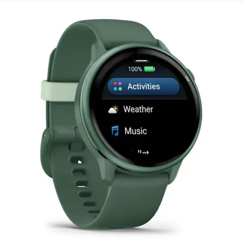 Смарт-годинник Garmin Vivoactive 6 Metallic Jasper Green with Jasper Green Band (010-02985-02/42)