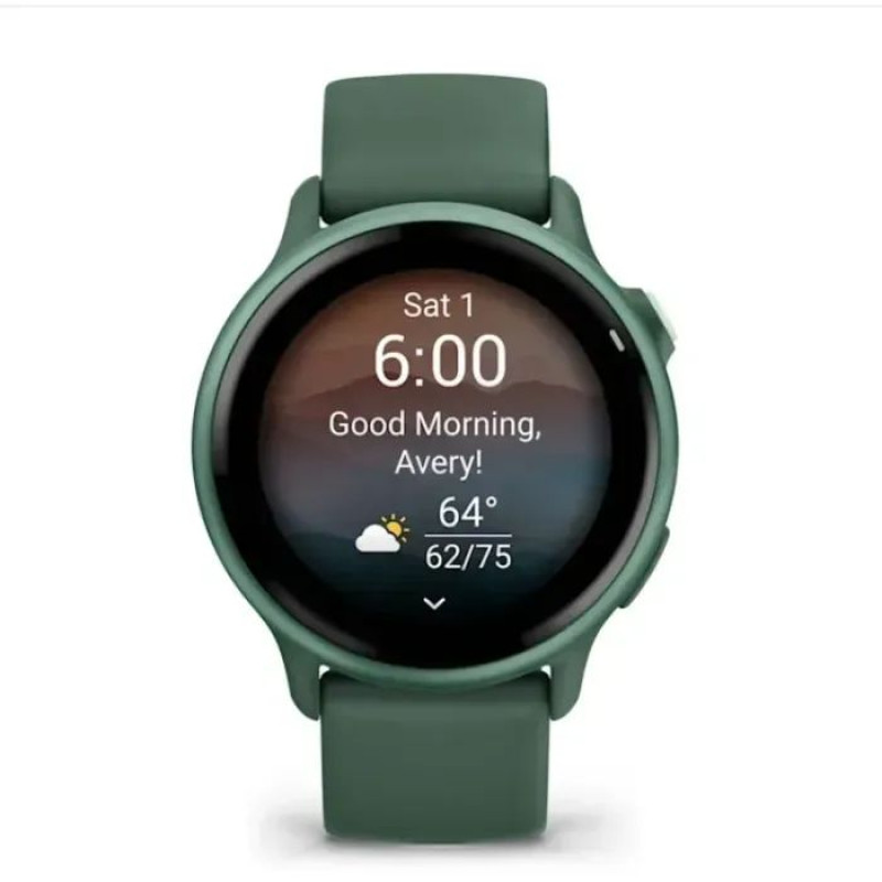 Смарт-годинник Garmin Vivoactive 6 Metallic Jasper Green with Jasper Green Band (010-02985-02/42)