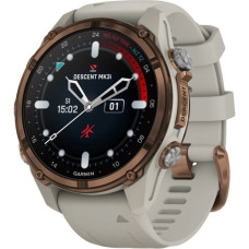 Смарт-годинник Garmin Descen Mk3i – 43 mm Bronze PVD Titanium with French Gray Silicone Band (010-02753-14)