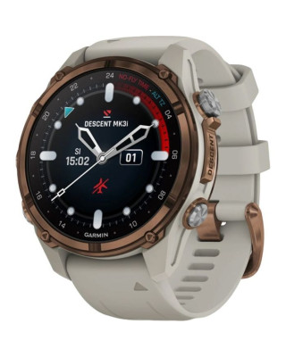 Смарт-годинник Garmin Descen Mk3i – 43 mm Bronze PVD Titanium with French Gray Silicone Band (010-02753-14)