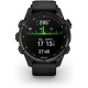 Смарт-годинник Garmin Descent Mk3i 43 mm Carbon Gray DLC Titanium w. Black Silicone Band (010-02753-11)