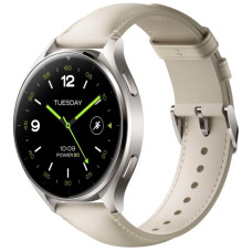 Смарт -години Xiaomi Watch 2 Titan BHR9306GL сірий корпус білий шкіряний ремінь (1093970)
