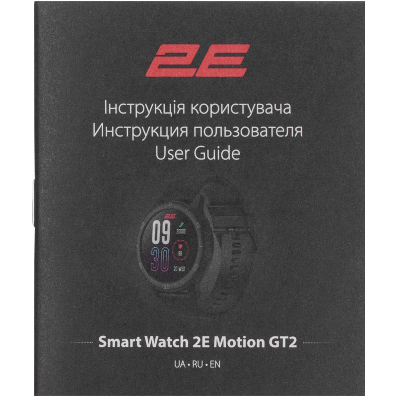 Смарт-годинник 2E Motion GT2 47мм Black (2E-CWW21BK)