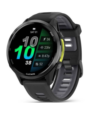 Смарт-годинник Garmin Forerunner 970 Carbon Gray DLC Titanium w.Black Case and Black/Translucent W.Band