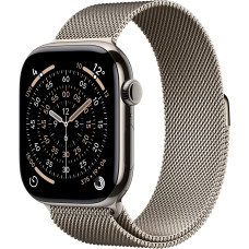 Смарт-годинник Apple Watch Series 11 GPS + Cellular 42mm Natural Tit.Case w.Natural Milanese Loop (MF8P4RK/A)