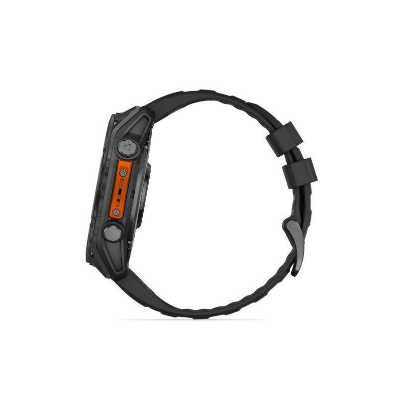 Смарт-годинник Garmin fenix 8 51mm, AMOLED, Glass/SS, SlateGray Steel/Black,BlkBnd, GPS (010-02905-00)
